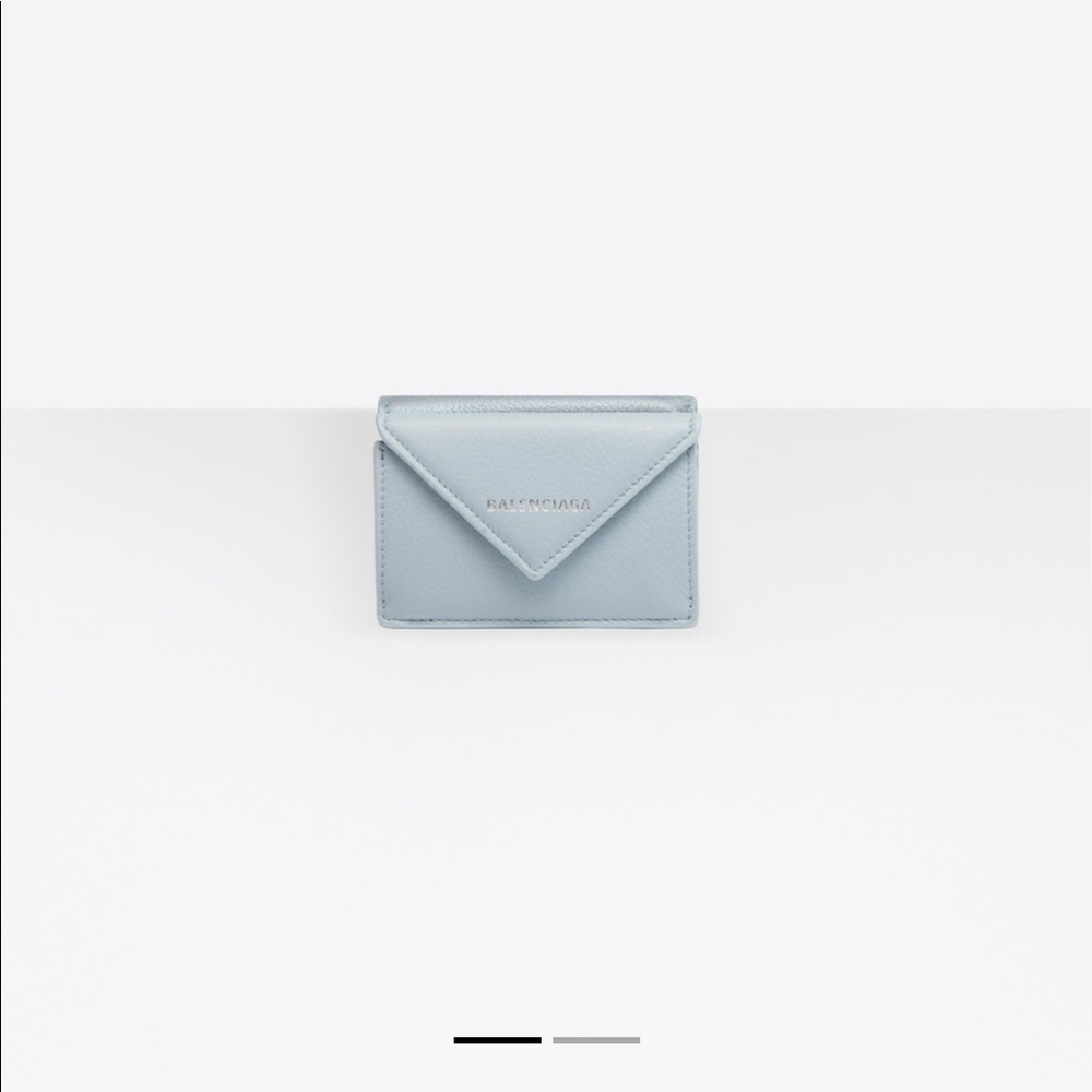 Balenciafa papier mini wallet